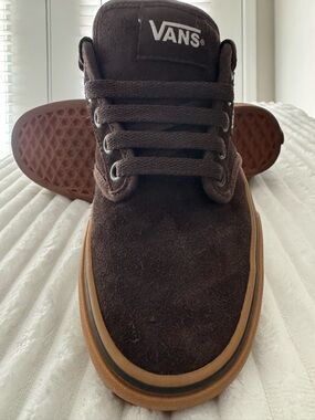 Vans Atwood Suede Sneakers Brown Gum Sole Mens Size 6.5 Excellent Condition